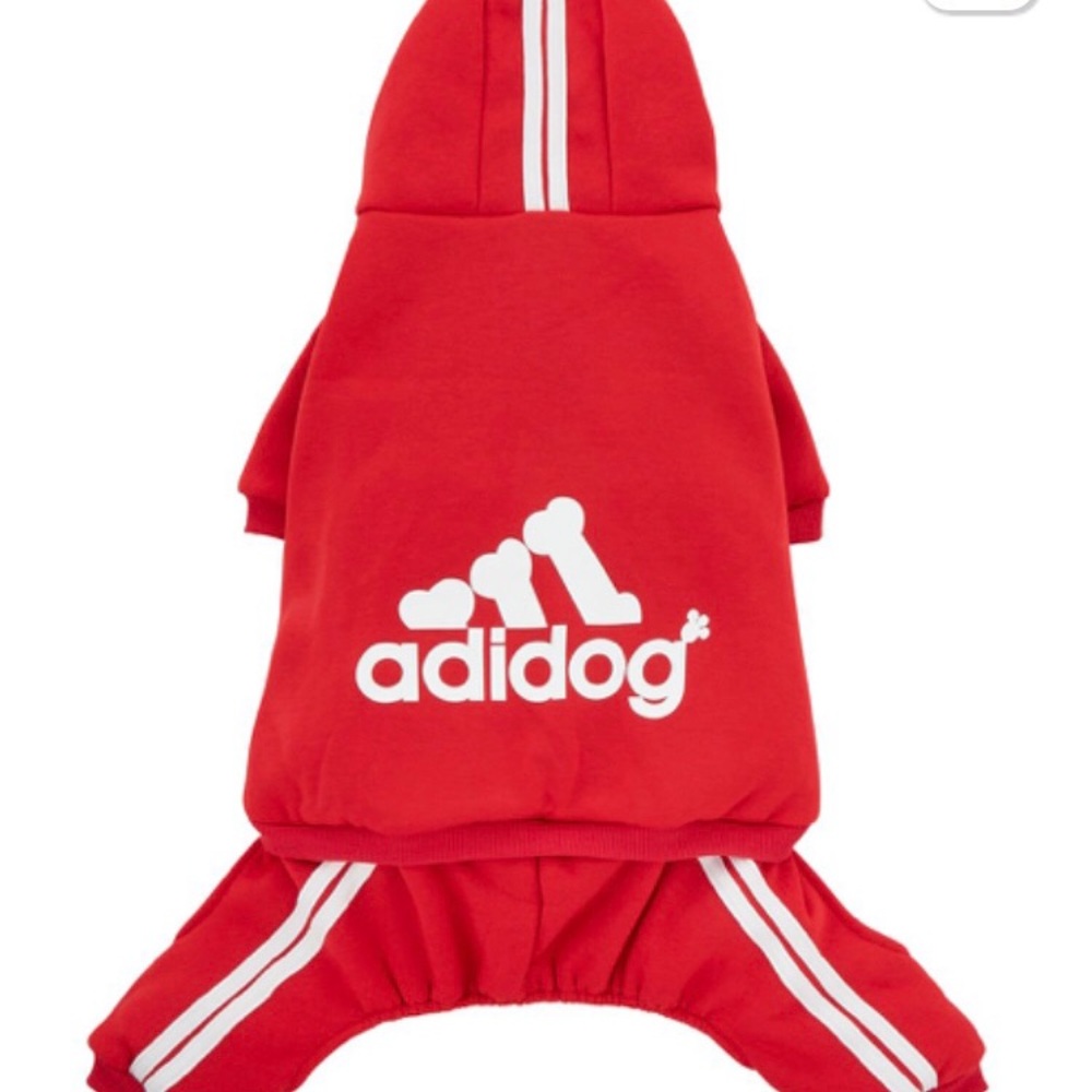 Adidog Red Tracksuit